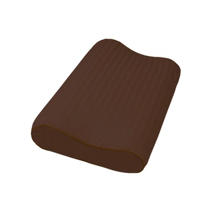 Наволочка MirSon Сатин Stripe 30-0006 Dark Brown 49х32х10,5 см (2200006231356) зображення 1