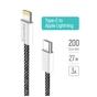 Дата кабель USB-C to Lightning 2.0m 27W PD FC black ColorWay (CW-CBPDCL068-BK) - зменшене зображення 9