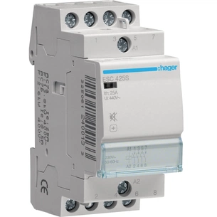Автоматичний вимикач Hager 25 A 230V 4NO 2P (B) (ESC425S) picture 1