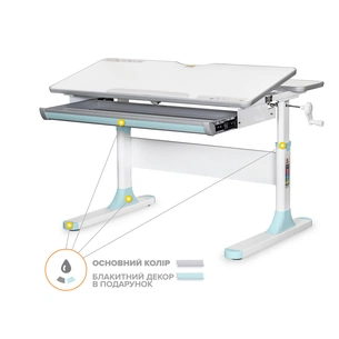 Парта Mealux Edmonton Multicolor Blue Lite (BD-610 W/MC + BL Lite) изображение 1