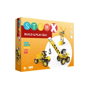 Конструктор Stem з болтами Build&Play 8 в 1 на 100 деталей (3858894673322) зображення 1
