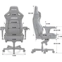 Крісло ігрове Anda Seat Kaiser 4 Fabric Size XL Black (AD12YDDC-XLL-20-B-CF) - зменшене зображення 12