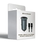 Зарядний пристрій Armorstandart USB Type-C PD20W + USB QC 3.0 Grey + cable Lightning (ARM82460) - зменшене зображення 6