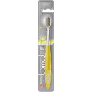 Зубна щітка BioMed Silver Medium жовта (7640168930509) зображення 1