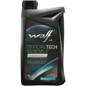Моторна олива Wolf OFFICIALTECH 5W30 MS-F 1л (8308611) зображення 1