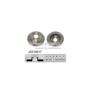 Гальмівний диск Nipparts J3314017 зображення 1