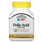 Вітамін 21st Century Фолієва кислота, 800 мкг, Folic Acid, 180 таблеток (CEN-22563) - зменшене зображення 1