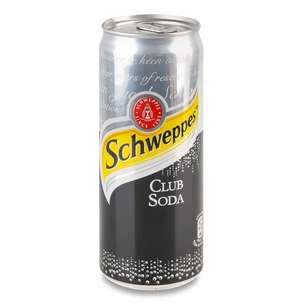 Напій Schweppes Club Soda Безалкогольний сильногазований 330 мл (5449000323941) зображення 1