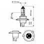 Автолампа Philips галогенова 60/55W (12342 LLECO C1) - зменшене зображення 3