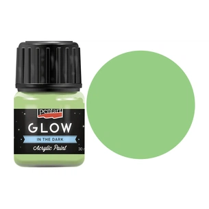 Акрилові фарби Pentart для декору Glow in the dark Зелена, 30 мл (5997412761450) зображення 1