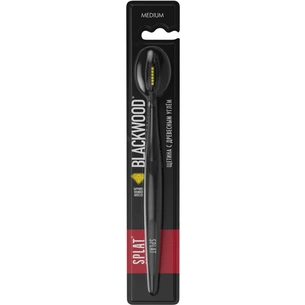 Зубна щітка Splat Special Blackwood Medium з деревним вугіллям Жовта (4603014011015) зображення 1