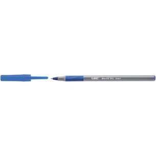 Ручка кулькова Bic Round Stic Exact овальний корпус з гумовим грипом Синя (bc918543) зображення 1