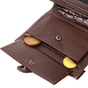 Портмоне Bond Accessories З натуральної шкіри Коричневе (22058) - уменьшенное изображение 9