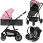 Коляска Lionelo 3 в 1 Amber Pink Rose (LO-AMBER PINK ROSE (3in1)) - зменшене зображення 1
