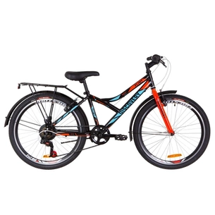 Велосипед Discovery 24" FLINT MC Vbr рама-14" 2019 чорно-синій з помаранчевим (баг.) (OPS-DIS-24-126) зображення 1
