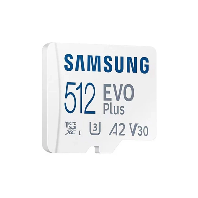 Карта пам'яті Samsung 512 GB microSDXC Class 10 UHS-I U3 V30 A2 EVO Plus+SD Adapte (MB-MC512SA/EU) - picture 3