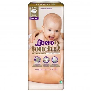 Підгузки Libero Touch 3 (4-8 кг) 52 шт (7322540777376) зображення 1