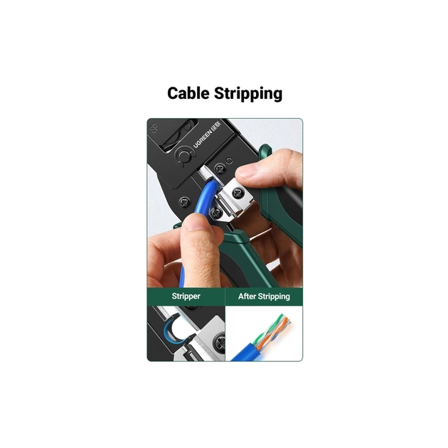 Інструмент Ugreen Обтискні кліщі NW136 Multifunctional Clamp Green (70683) - picture 5