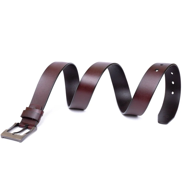 Ремінь Vintage Чоловічий з класичною пряжкою Коричневий (20357) - зображення 6