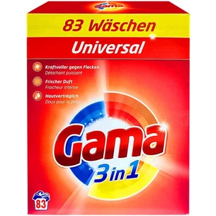 Пральний порошок Gama 3 in 1 Universal 5.4 кг (8435495837732) зображення 1