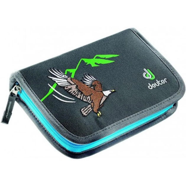 Пенал Deuter Pencil Box granite-turquoise 4032 з наповненням (3890315 4032) - зображення 1