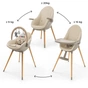 Стульчик для кормления Kinderkraft 2 в 1 Fini Up Beige (5902533930104) - уменьшенное изображение 6