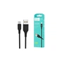 Дата кабель USB 2.0 AM to Micro 5P 1.0m 2.4A silicone black Denmen (DM-D01V-BK) - зменшене зображення 2
