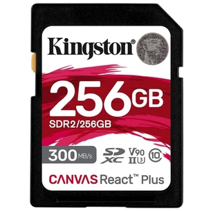Карта пам'яті Kingston 256GB SDXC class 10 UHS-II U3 Canvas React Plus (SDR2/256GB) зображення 1