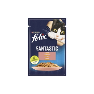 Вологий корм для кішок Purina Felix Fantastic з лососем у желе 85 г (7613039832912) зображення 1