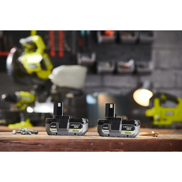 Акумулятор до електроінструменту Ryobi ONE+ RB1850X2 18V, 2х5Ah (5133005305) - picture 7