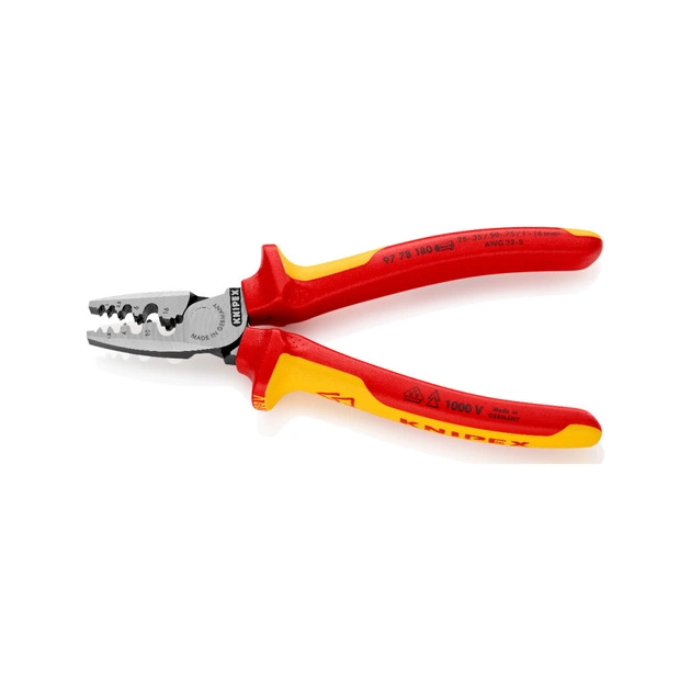Затискач для клем KNIPEX для тонкостінних контактних гільз (97 78 180) - picture 3