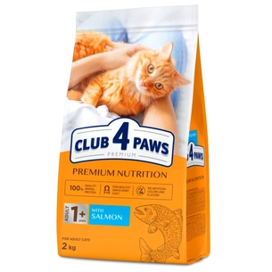 Сухий корм для кішок Club 4 Paws з лососем 2 кг (4820269144736) зображення 1
