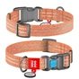 Нашийник для тварин WAUDOG Re-cotton з QR паспортом світловідбивний Ш 25 мм Д 33-49 см помаранчевий (02924) - зменшене зображення 4