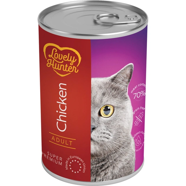 Консерви для котів Lovely Hunter Adult with chicken 400 г (LHU45613) - зображення 1