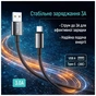 Дата кабель USB 2.0 AM to USB-C 2.0m 3A zinc alloy braided black ColorWay (CW-CBUC099-BK) - зменшене зображення 6