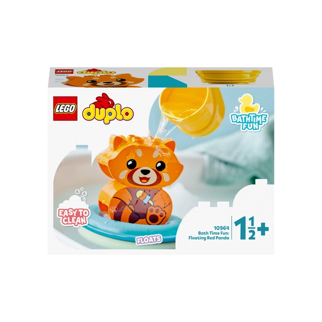Конструктор LEGO DUPLO My First Веселе купання: Плаваюча червона панда (10964) - зображення 1