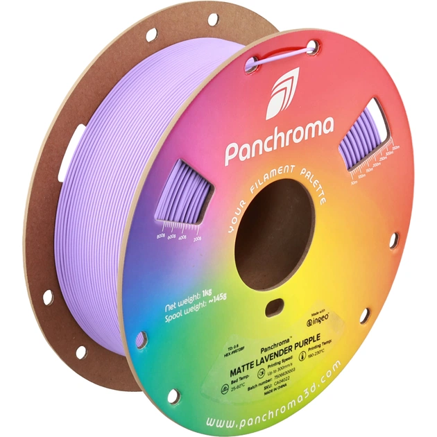 Пластик для 3D-принтера Polymaker PLA PANCHROMA MATTE 1,75mm 1kg LAVENDER PURPLE (CA04022) - изображение 1