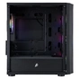 Корпус 1stPlayer X3-M-BK-4F1 Black без БЖ - зменшене зображення 6