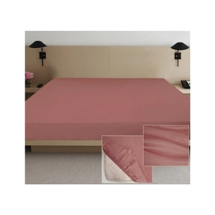 Простирадло Ярослав на гумці сатин 07 лілове 200х180х20 (38284) зображення 1