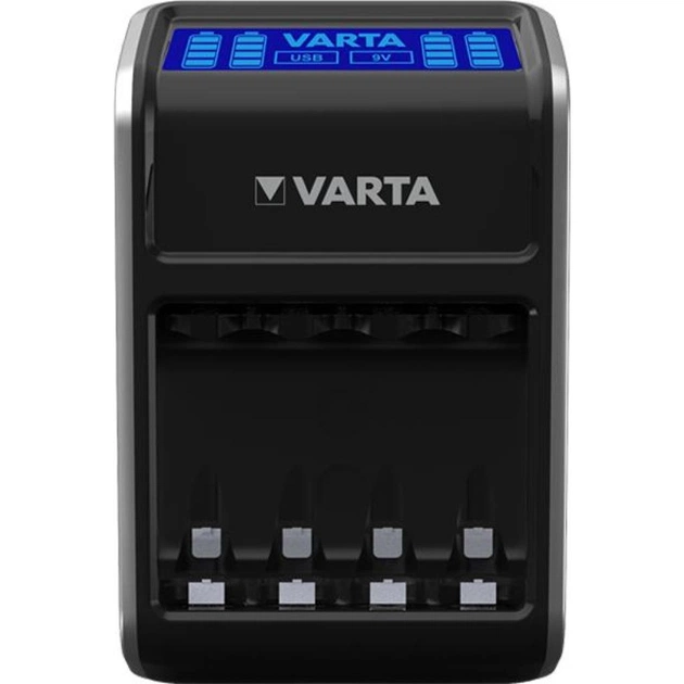 Зарядний пристрій для акумуляторів Varta LCD PLUG CHARGER +4*AA 2100 mAh (57687101441) - зображення 2