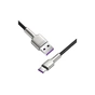 Дата кабель USB 2.0 AM to USB-C 1.0m Cafule Metal 66W black Baseus (CAKF000101) - preview 8