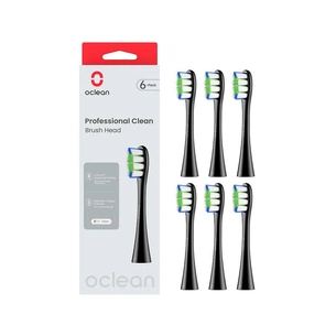 Насадка для зубної щітки Oclean P1C5 B06 Professional Clean Brush Head Black (6 шт) (6970810553864) зображення 1