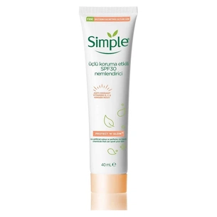 Крем для обличчя Simple Protect & Glow Потрійного захисту з SPF 30 Зволожувальний 40 мл (8717163866900) изображение 1