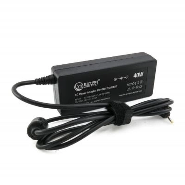 Блок живлення до ноутбуку Extradigital Samsung 12V, 3.33A, 40W (2.5x0.7) (PSS3843) - изображение 1