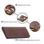 Гаманець Grande Pelle На магнітній кнопці Шоколадний (11314) - зменшене зображення 4