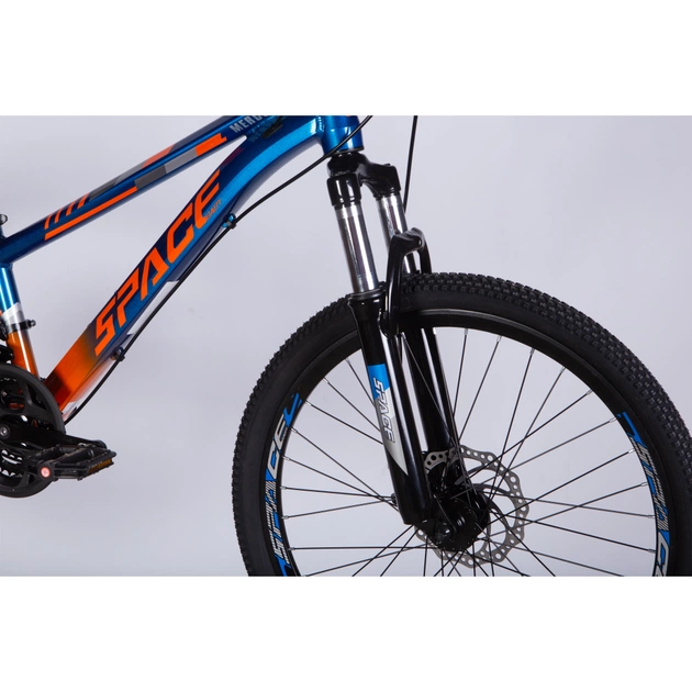 Велосипед Space 24" MERCURY DD FR рама-11" AL 2026 синьо-помаранчевий (OPS-SP-24-062) - изображение 4