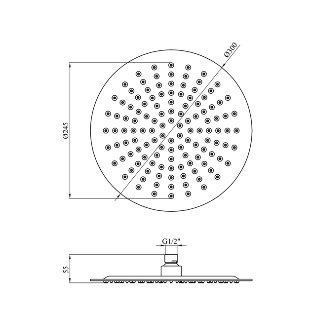 Лійка для душу Kroner Klassisch-ESG703-30 (CV022952) - picture 4