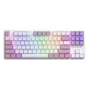 Клавіатура Hator Rockfall 2 Mecha Signature Edition USB White/White/Lilac (HTK-521-WWL) зображення 1