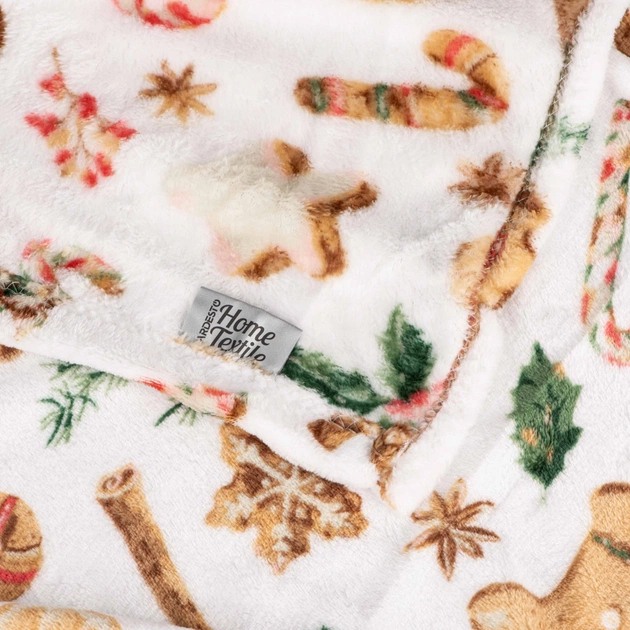 Плед Ardesto Flannel 100% полиэстер, имбирные пряники 160х200 см (ART0118PB) - изображение 3