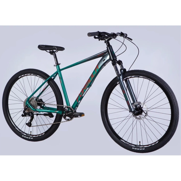 Велосипед Formula 29" ZEPHYR 1.0 HDD рама-19" AL 2026 темно-сріблястий з зеленим (OPS-FR-29-449) - изображение 2